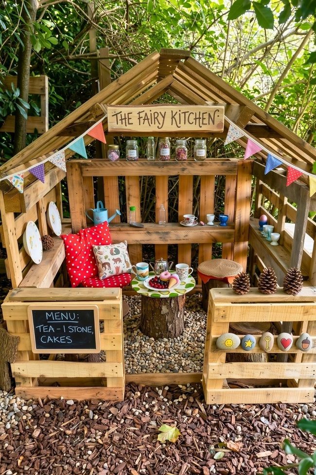 Wooden Pallet Playhouse For Kids