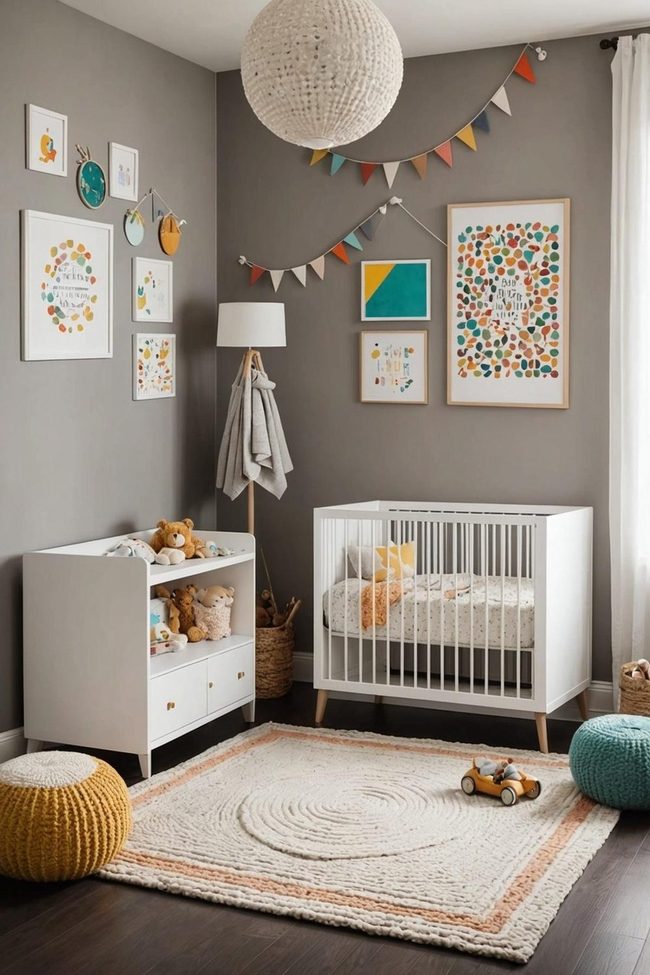 Mini Floor Bed Nursery Style