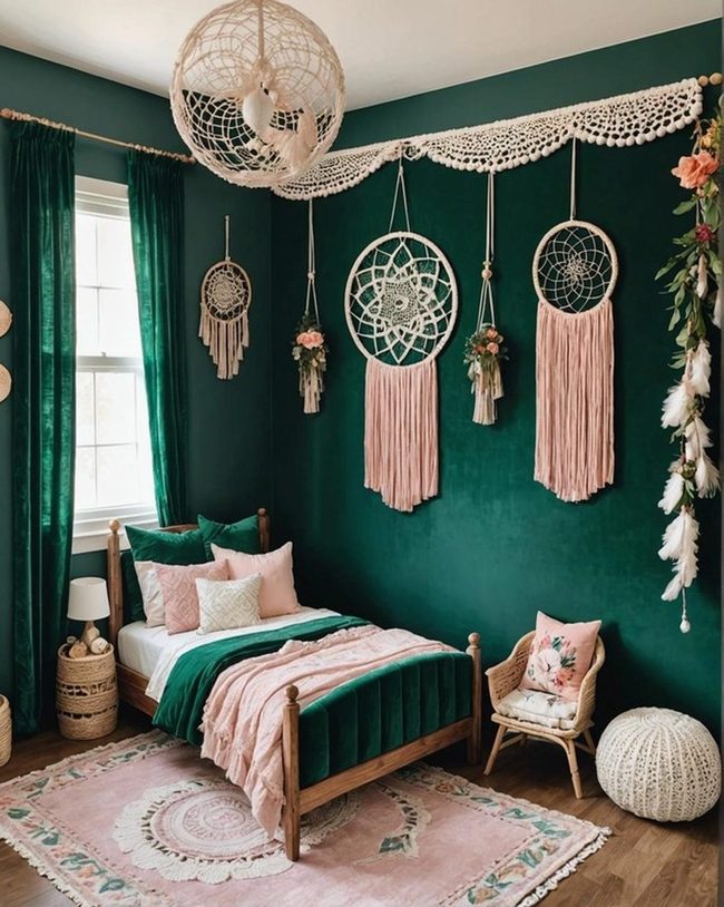 Plush Deep Jewel Bedroom Drapes