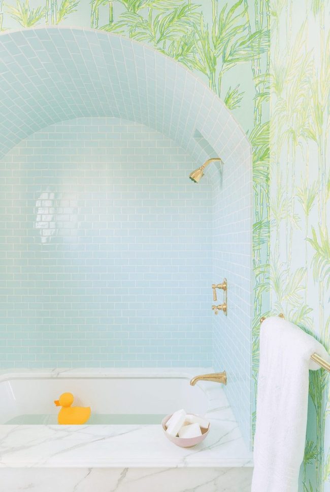 Baby Blue Marble Spa Retreat