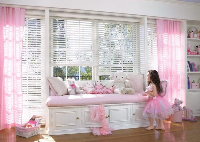 Pink Window Seat Daylight