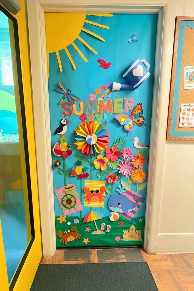 Neon Confetti Door Burst