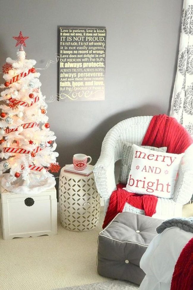 Red And White Wicker Retreat