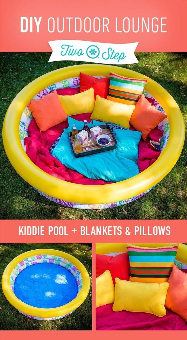 Pillowed Pool Lounge Retreat