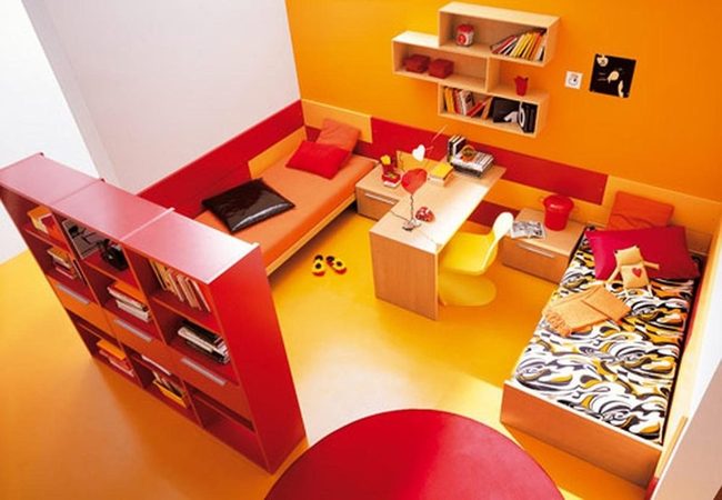 Orange And Yellow Bedroom Glow