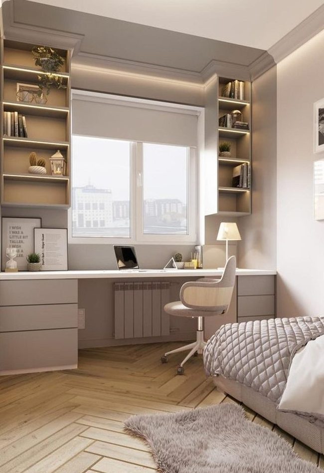 Light Wood Meets Gray Serenity