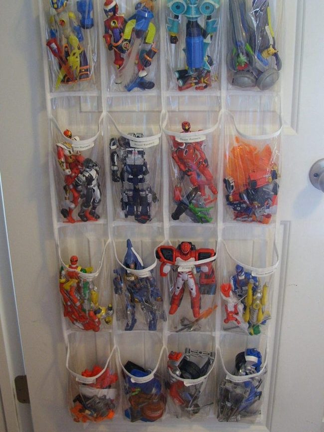 Colorful Action Figures On Display