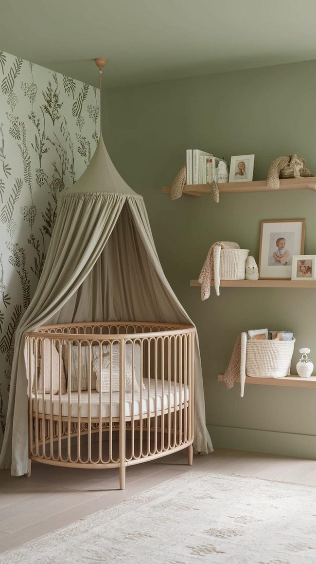 Green Embossed Walls With Sentimental Gallery