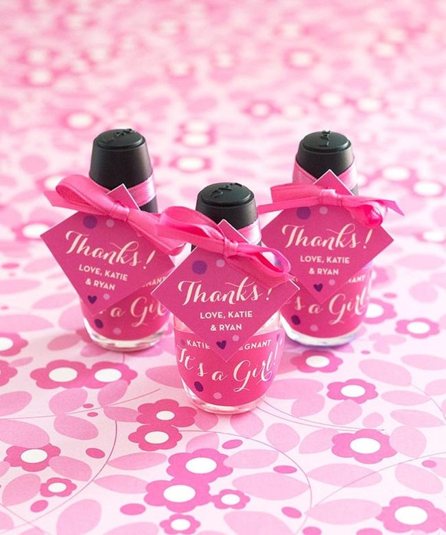 Pink Polish Baby Girl Favors
