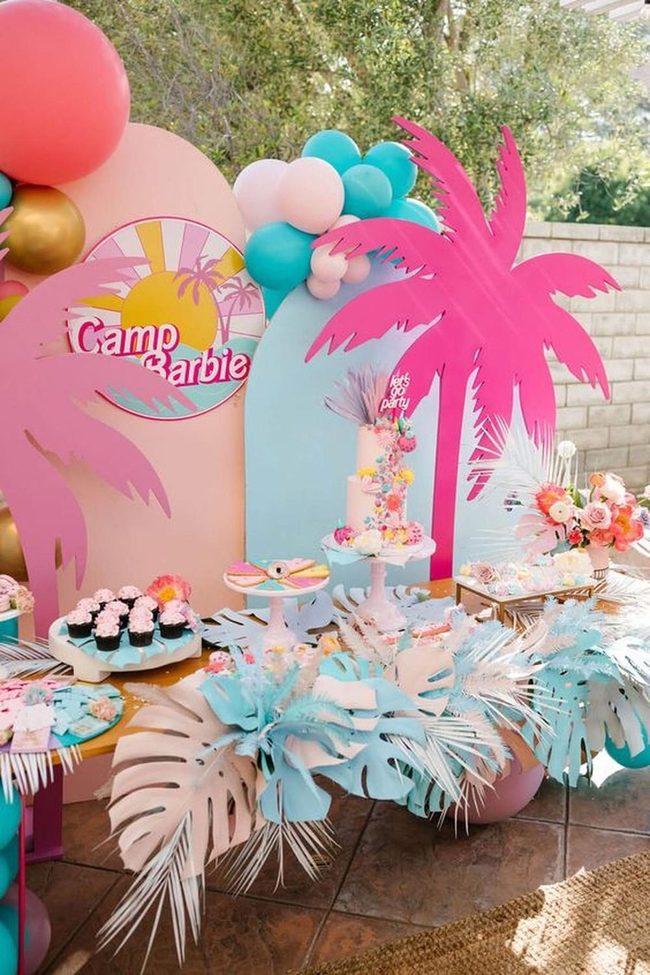 Pink Palm Tropical Party