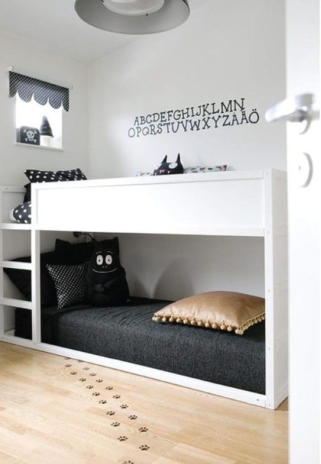 Black & White Monster Bedroom