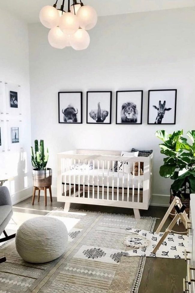 Black Animal Prints Bright Nursery