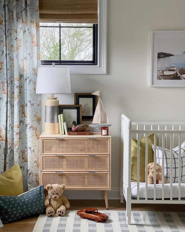 Wicker Drawers Meet Wooden Warmth