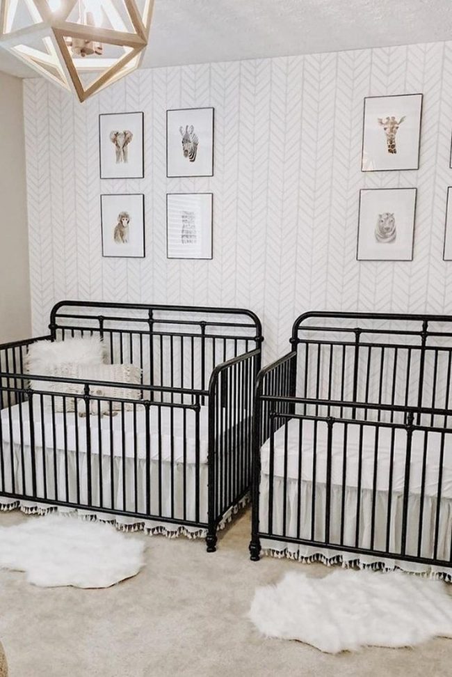 Black Metal Crib Sophistication