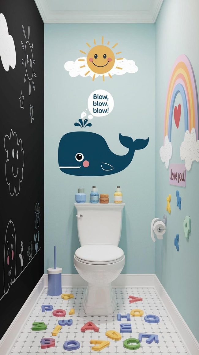 Chalkboard Wall Kids Draw On