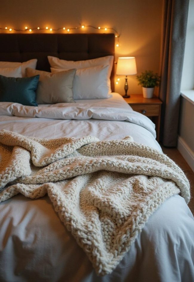 Chunky Knit Throw Bed Essential