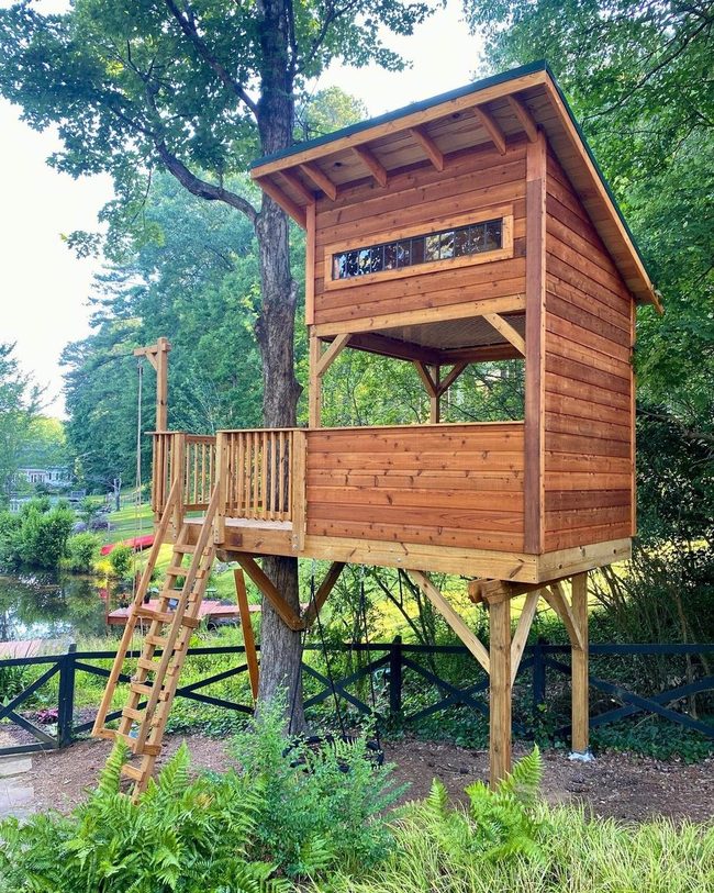 Elevated Treehouse With Panoramic Views