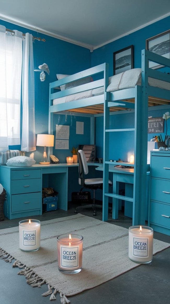 Blue Glass Whisper Elegance