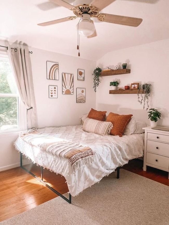 Rust And White Bedroom Essentials