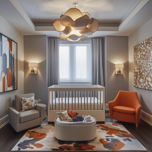 Globes and Safari Prints Nursery