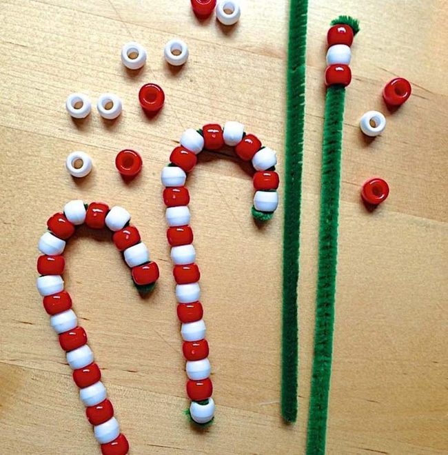 Beaded Pipe Cleaner Ornaments