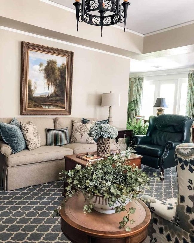Black Chandelier Farmhouse Statement