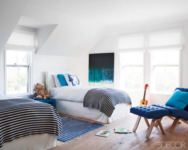Blue Chair Reading Nook
