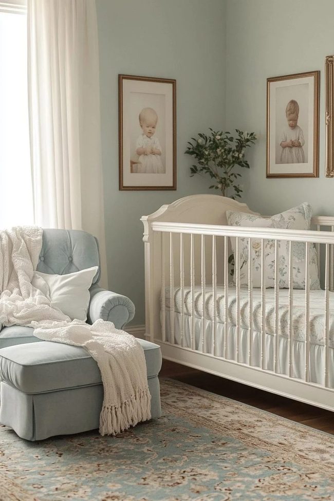 Heirloom Spindle Crib Nursery