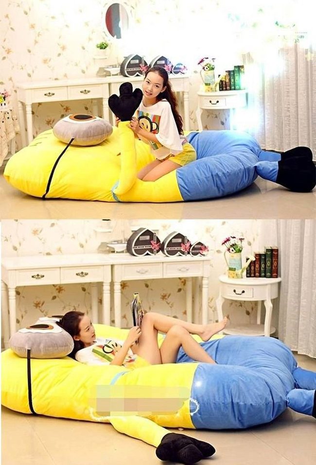 Colorful Character Bean Bag Space