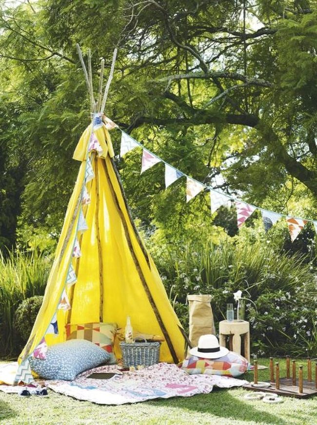 Yellow Tent Garden Picnic