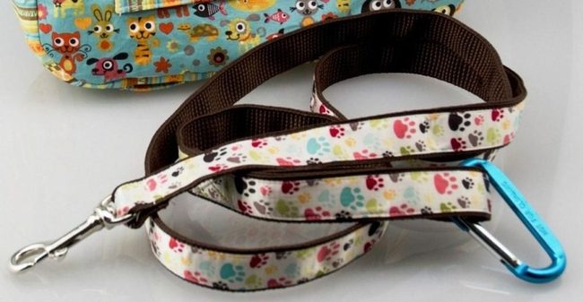 Paw Print Leash Trio Blue