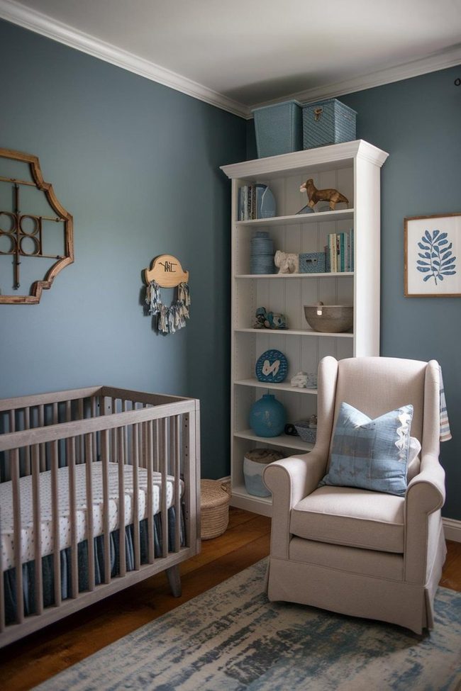 Classic Blue Reading Room
