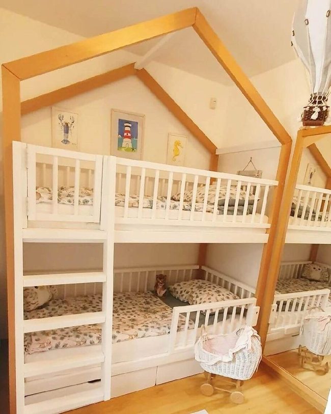 Wooden House Bed Frame