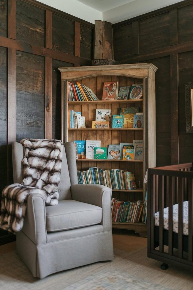 Dark Wood Book Nursery