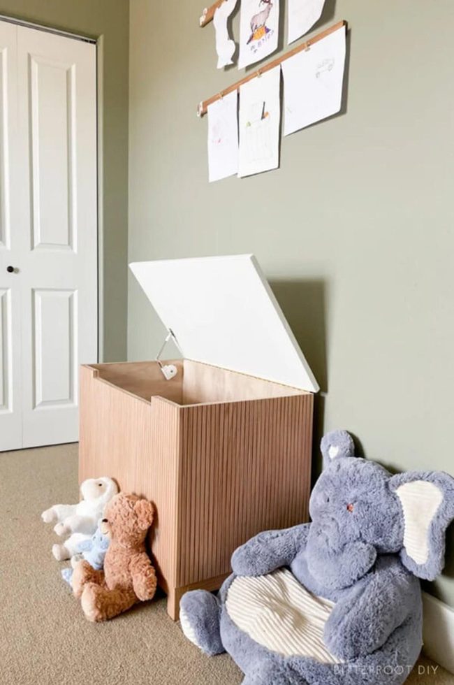 Wooden Toy Storage That Fits