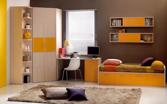 Yellow Storage Bedroom Essentials