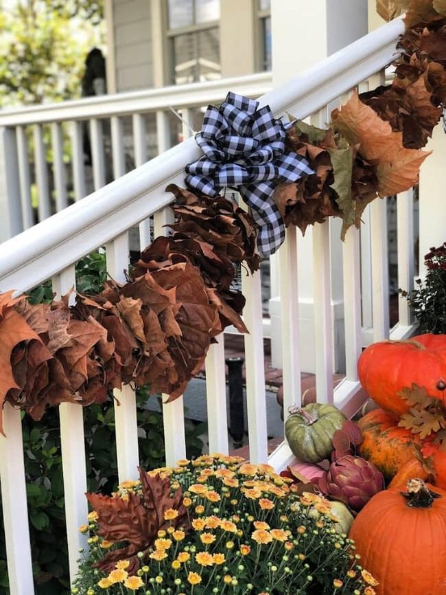 Fallen Leaves Porch Garland