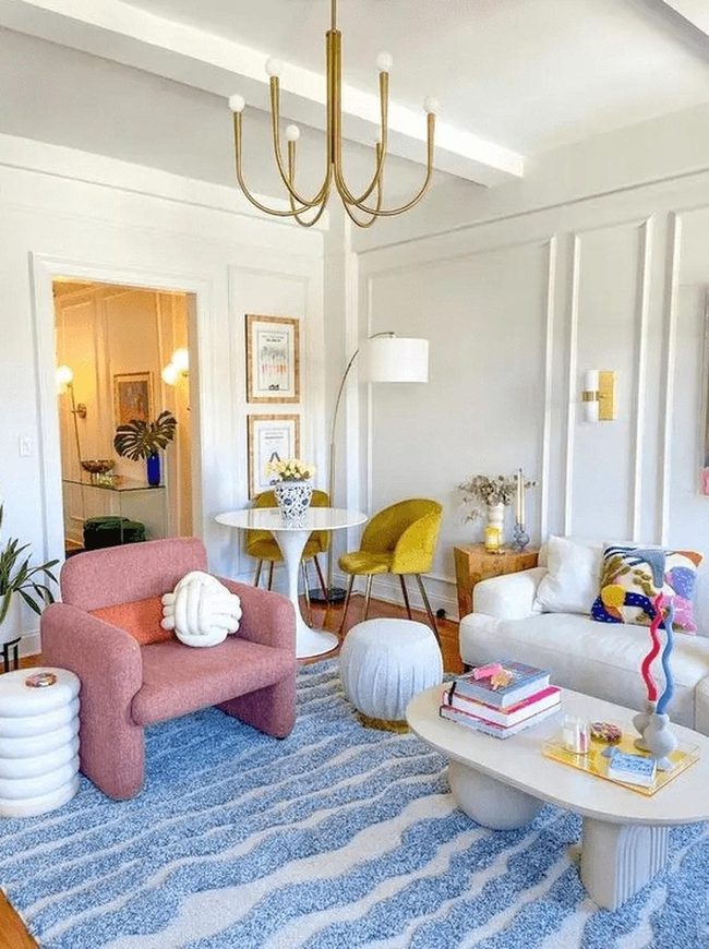 Pink Armchairs, Sunlit Simplicity