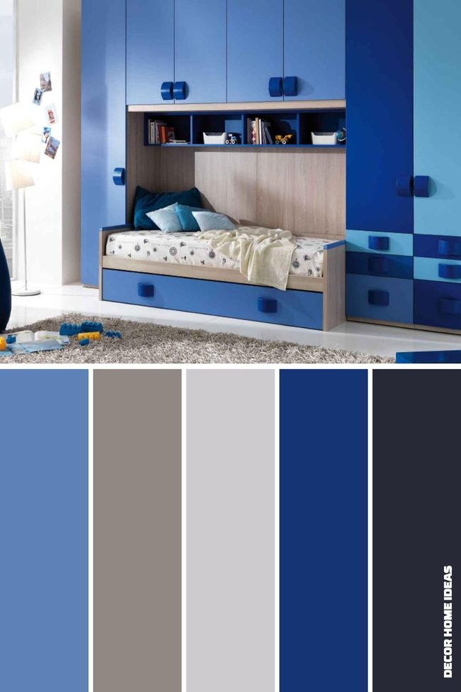 Blonde Wood Meets Indigo Blue