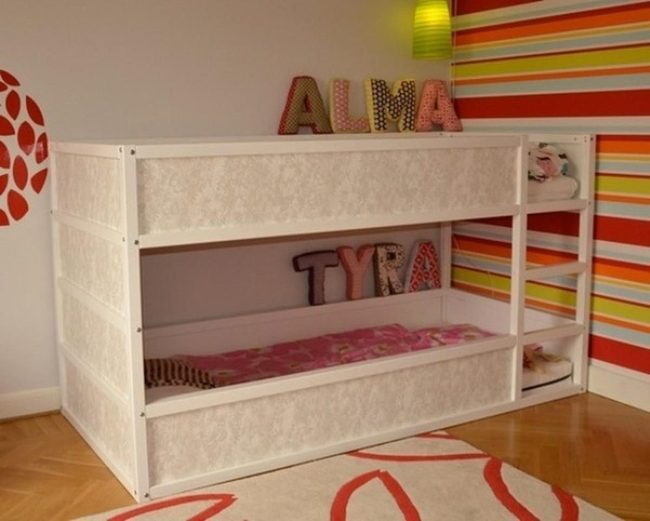 Striped Walls, Vibrant Kids Space
