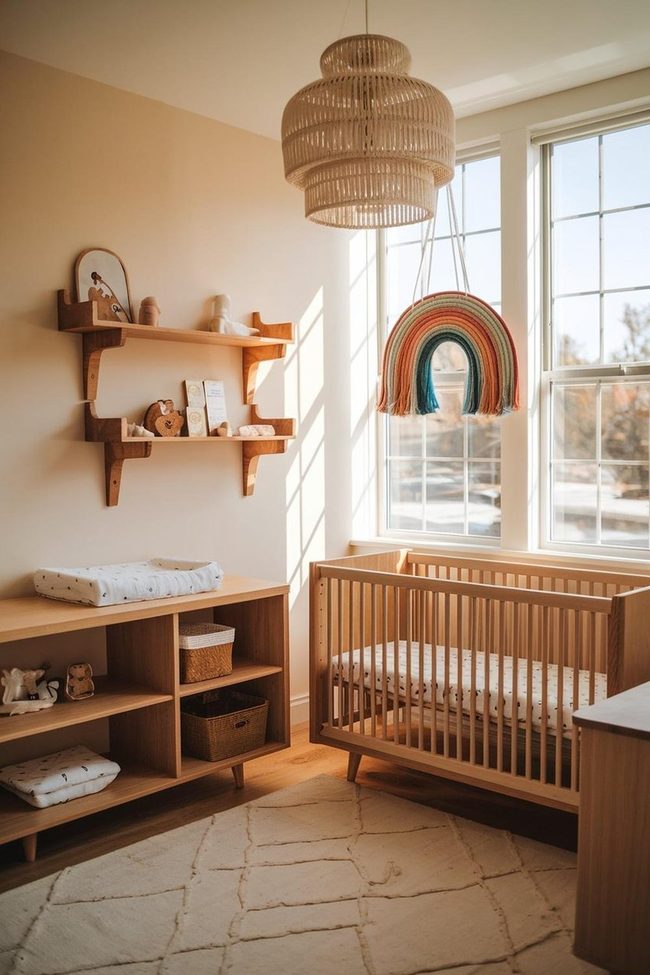 Macrame Rainbow Wooden Nursery