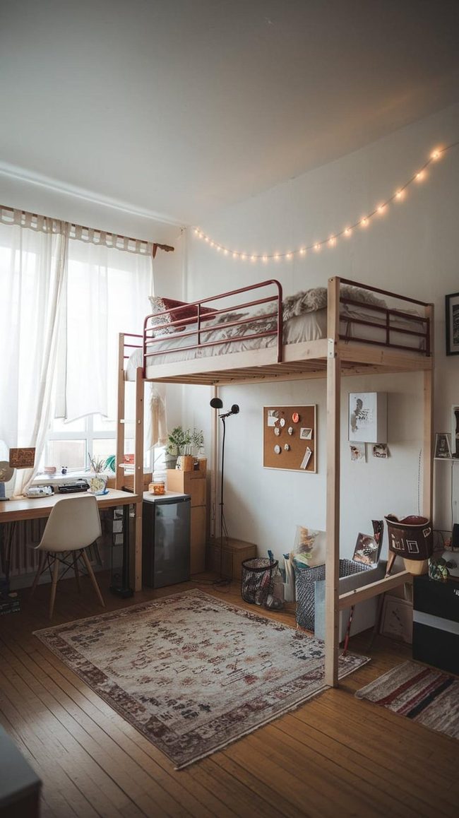 Peel-And-Stick Tiles Transform Dorm Spaces