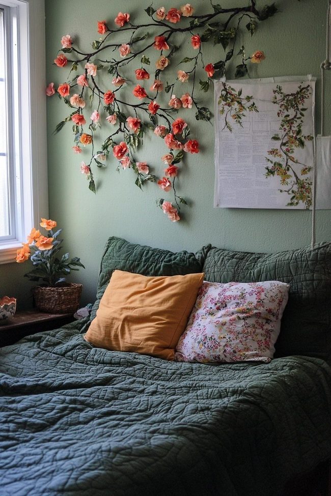 Colorful Pennant Flags Wall Installation