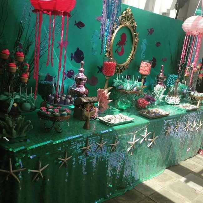 Green Sequin Ocean Celebration