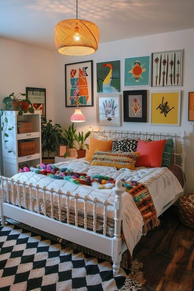 Random Art Pieces Wall Collage