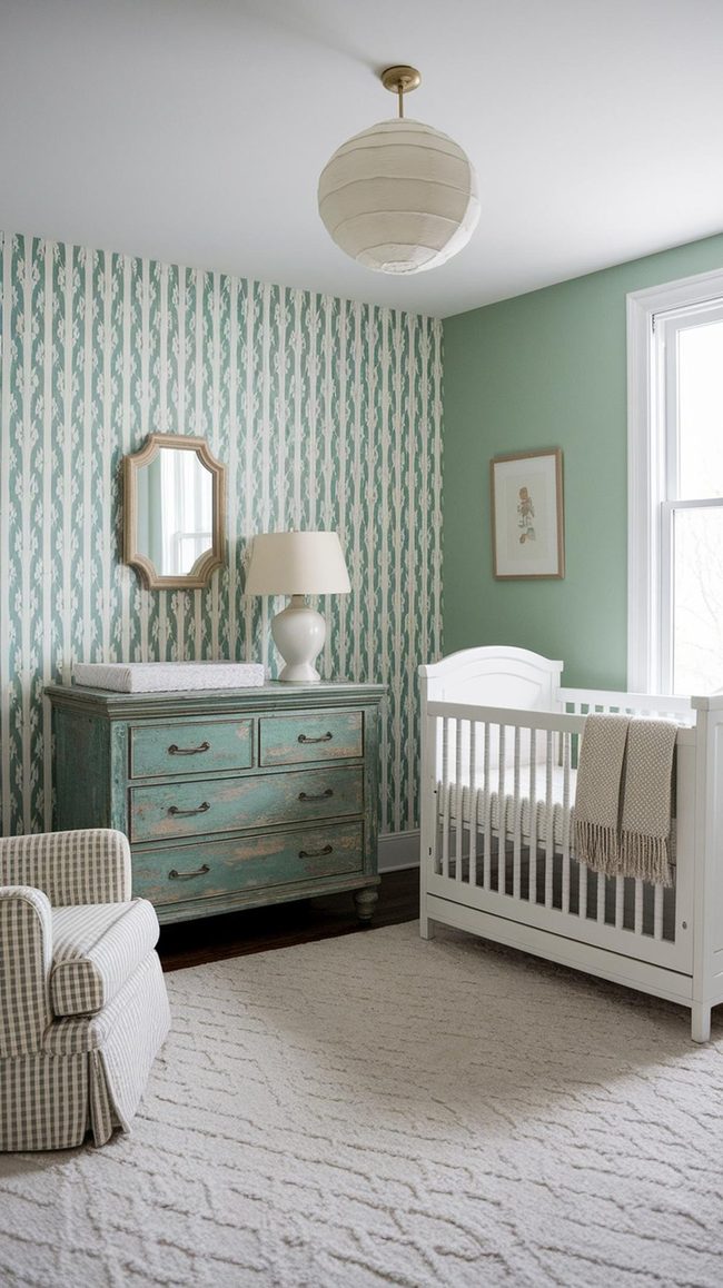 Washed Wood And Brass Nursery Blend
