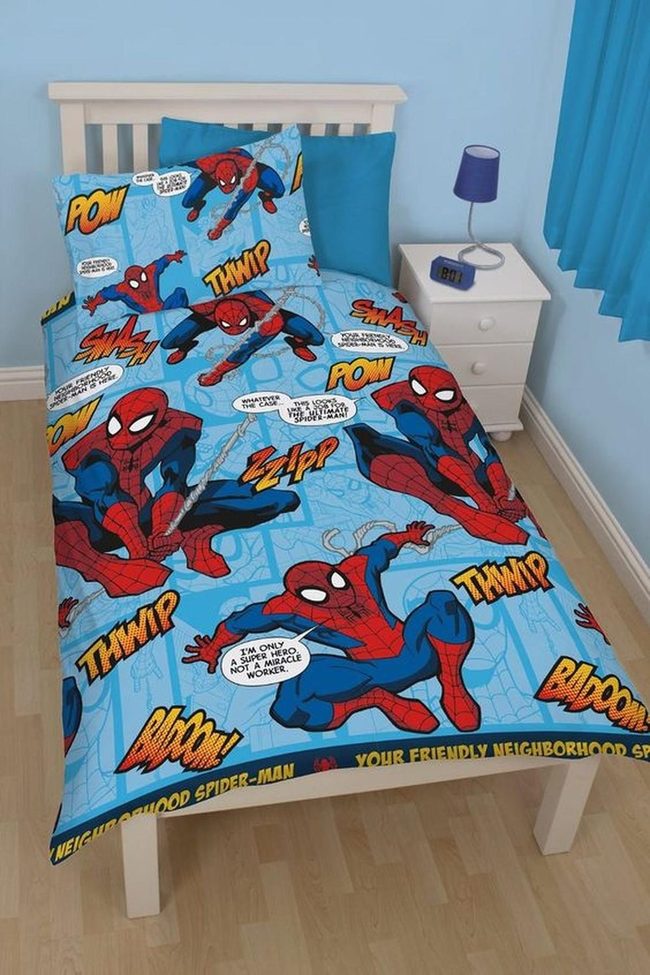 Blue Spider-Man Power Bedroom