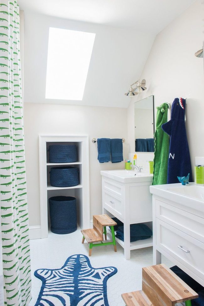 Two Color Bathroom Harmony