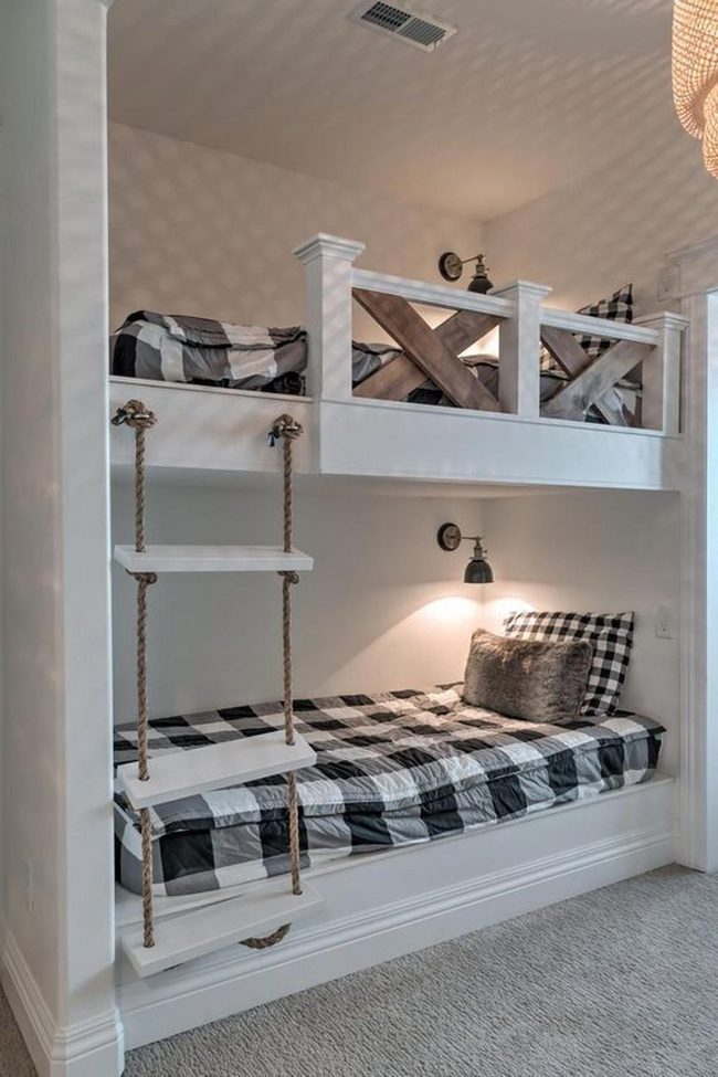 Black And White Bunk Beds