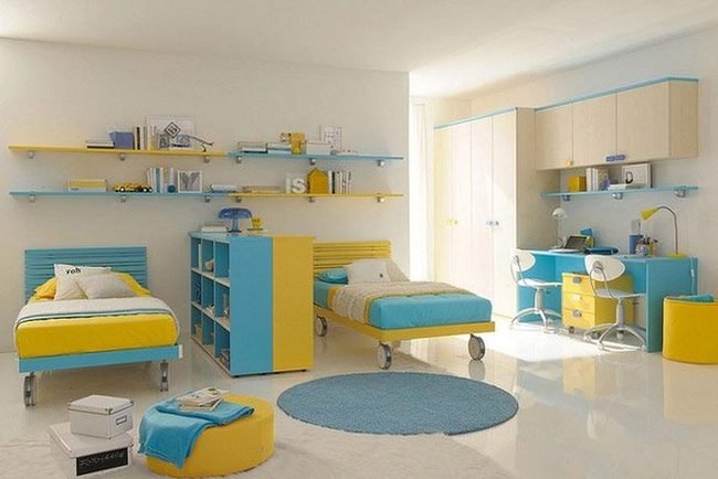 Wheeled Beds Modern Kids Room
